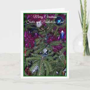Christmas Tree Sister and Brother-in-Law Christmas Holiday Card