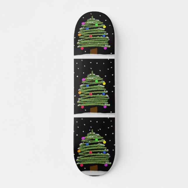 Christmas Tree Skateboard Deck (Front)