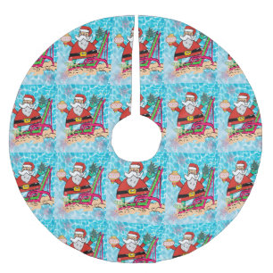 Christmas Tree Skirt Santa
