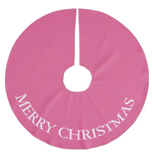 Christmas Tree Skirt Vibrant Pink