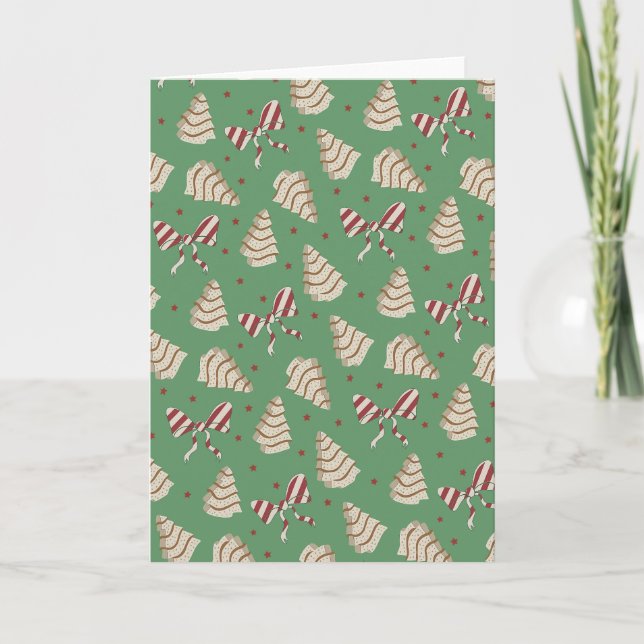 Christmas Tree Snack Cake Card (Front)