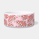 Christmas Tree Snack Cake Dog Bowl<br><div class="desc">Celebrate the holidays with our enchanting Christmas collection, where the charm of yesteryears comes alive through a delightful Christmas tree snack cake print. This vintage-inspired design graces an array of wrapping paper, party essentials, decor, and thoughtful gifts, whisking you back to treasured memories of festive seasons past. Perfect for those...</div>