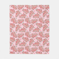 Christmas Tree Snack Cake Fleece Blanket
