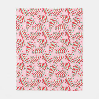 Christmas Tree Snack Cake Fleece Blanket