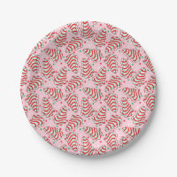 Christmas Tree Snack Cake Paper Plates