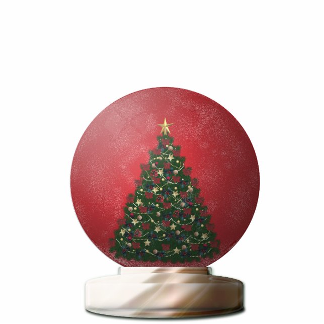 Christmas Tree Snow Globe Statuette (Front)