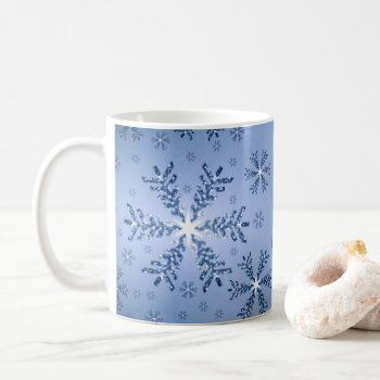 Christmas Tree Snowflake (Blue) Coffee Mug