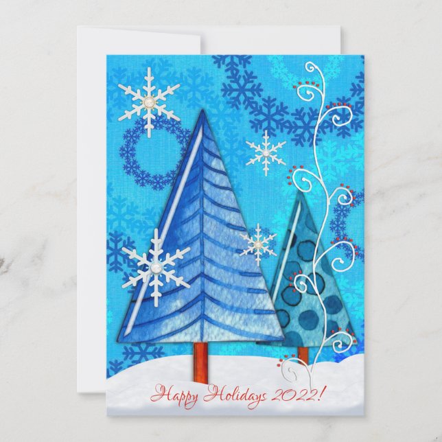 Christmas Tree & Snowflake Jeweled (Front)