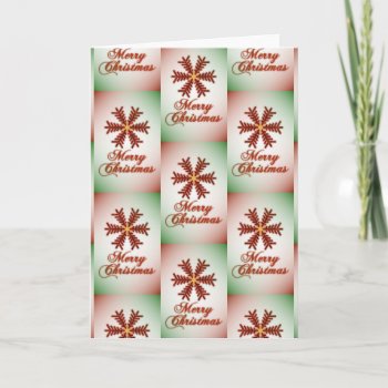 Christmas Tree Snowflake Merry Christmas (Combo) Card