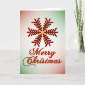 Christmas Tree Snowflake Merry Christmas (Combo) Holiday Card