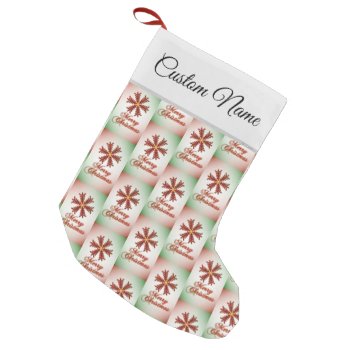 Christmas Tree Snowflake Merry Christmas (Combo) Small Christmas Stocking