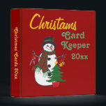 Christmas Tree & Snowman - Card Keeper - Binder<br><div class="desc">A Snowman & little Christmas Tree are featured on this card holder. This binder would make a nice gift for yourself or anyone on your list who enjoys saving Holiday Cards and letters as keepsakes each year.  



    


com</div>