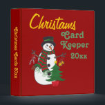 Christmas Tree & Snowman - Card Keeper - Binder<br><div class="desc">A Snowman & little Christmas Tree are featured on this card holder. This binder would make a nice gift for yourself or anyone on your list who enjoys saving Holiday Cards and letters as keepsakes each year.  



    


com</div>