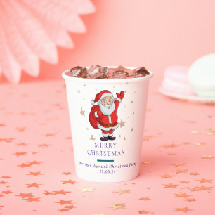 Christmas Tree Snowman Christmas Party  I Paper Cups