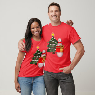 Christmas Tree Snowman Holiday Cute T-Shirt