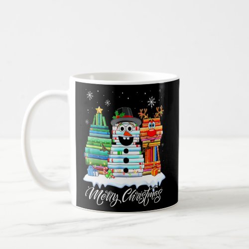 Christmas Tree Snowman Reindeer Book Librarian Boo Coffee Mug