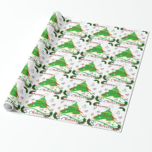 Christmas Tree & Snowmen - Wrapping Paper