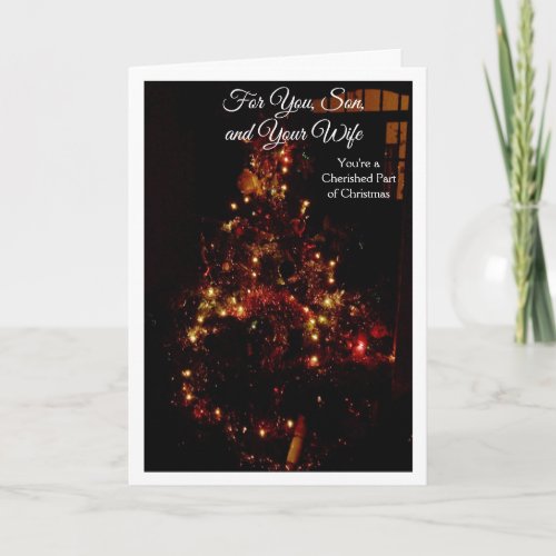 Christmas Tree Son and Daughter_in_Law Christmas Holiday Card