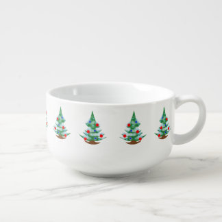 Christmas tree soup mug