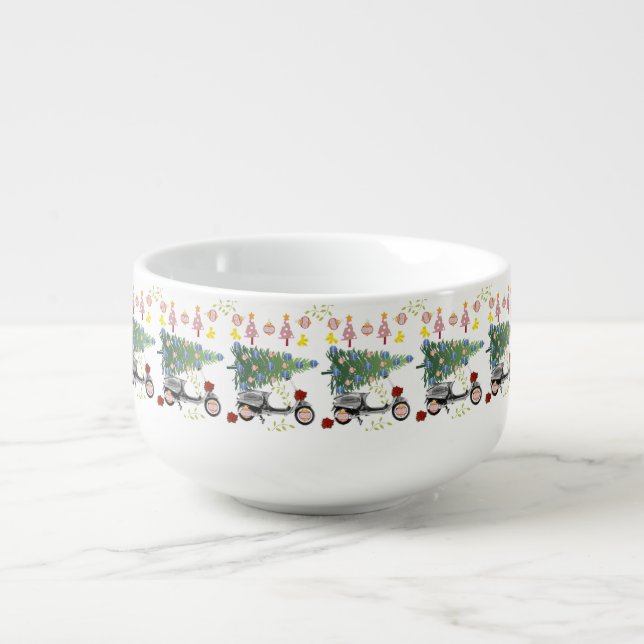 Christmas Tree Soup Mug, Soup Mug (Front)