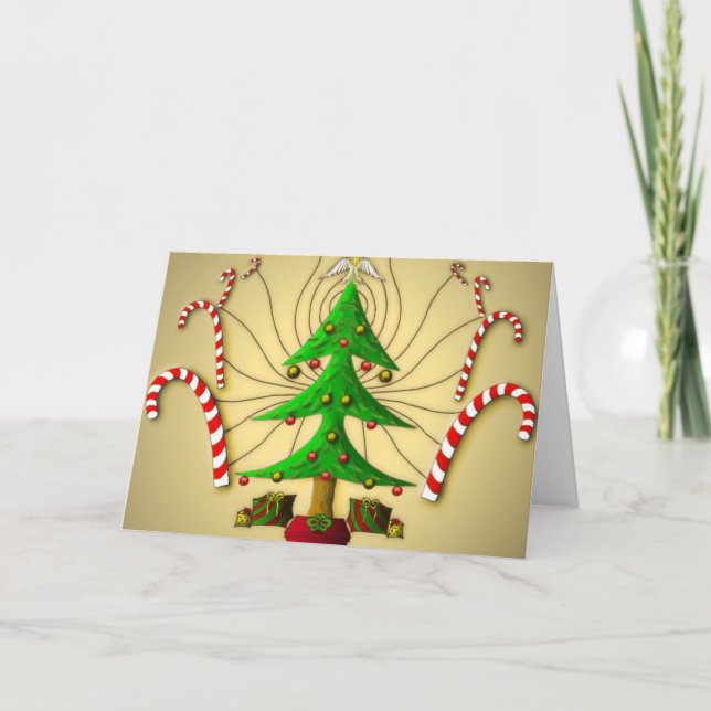 Christmas Tree Spirit - Christmas Greeting Card (Front)