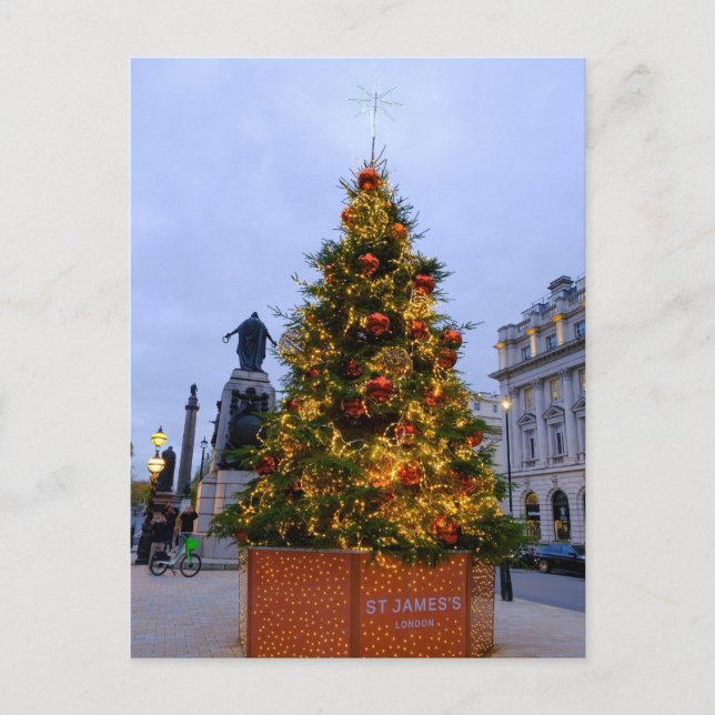 Christmas Tree, St James, London Postcard (Front)