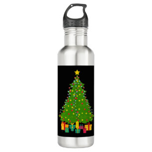 Christmas Tree Stainless Steel Water Bottle