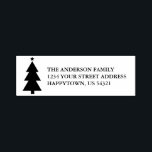 Christmas Tree Star Family Name Return Address Self-inking Stamp<br><div class="desc">Christmas Tree Star Holiday Family Name Return Address Ink Stamp - Pick Text Style and Ink Color</div>