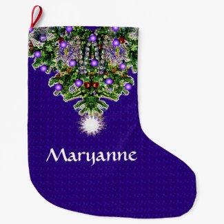 Christmas Tree Star Glow Custom Name