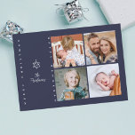 Christmas Tree Star of David Holiday Card<br><div class="desc">A Christmas tree is incorporated into a Star of David celebrating Christmas and Hanukkah.</div>