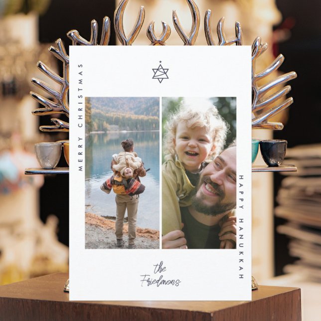 Christmas Tree Star of David Holiday Card (Creator Uploaded)