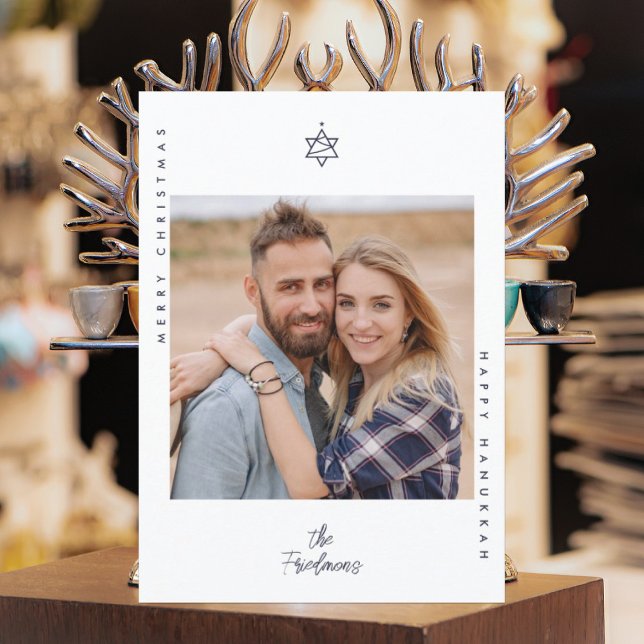 Christmas Tree Star of David Holiday Card (Creator Uploaded)