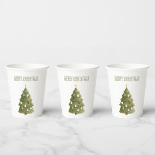 Christmas Tree Star Ornaments Paper Cups