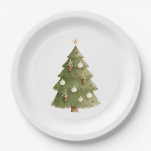 Christmas Tree Star Ornaments Paper Plates