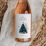 Christmas Tree Stars The Moon Wine Label<br><div class="desc">Christmas Tree Stars The Moon Wine Label</div>