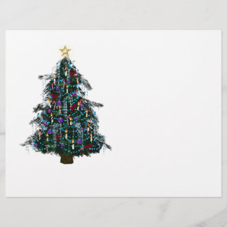 Christmas Tree Stationary Letterhead