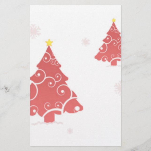 Christmas Tree Stationary Stationery (Front)