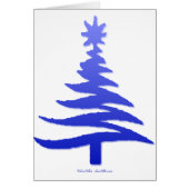 Christmas Tree Stencil Cobalt Blue (Front)