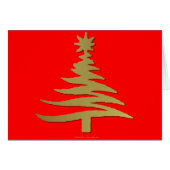 Christmas Tree Stencil Gold (Front Horizontal)