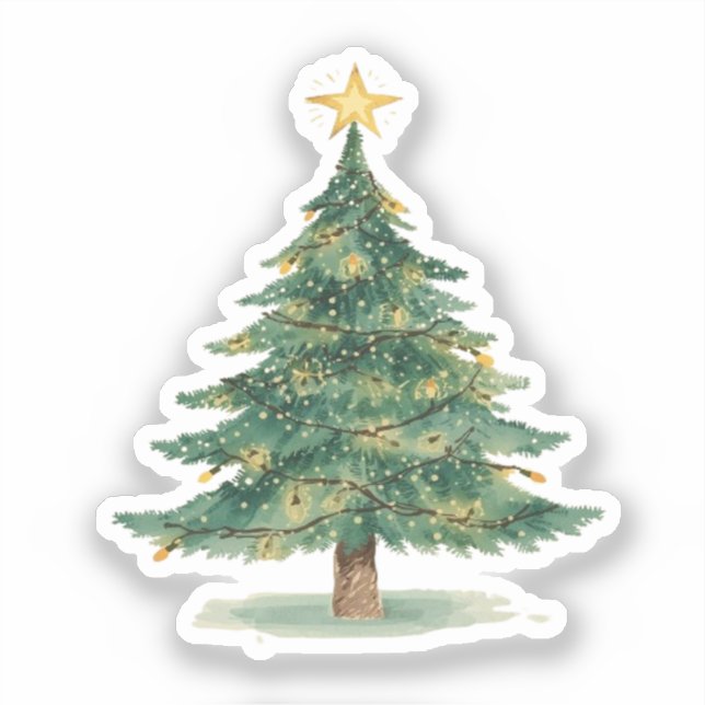 Christmas Tree Sticker (Front)