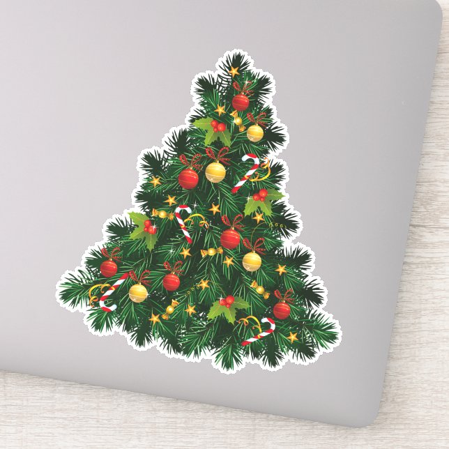 Christmas Tree Sticker (Detail)