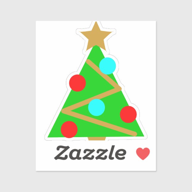 Christmas Tree  Sticker (Sheet)