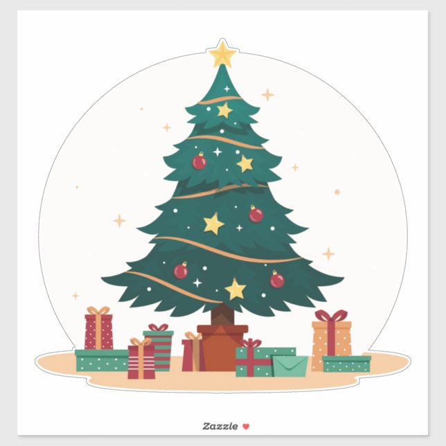Christmas Tree Sticker (Sheet)