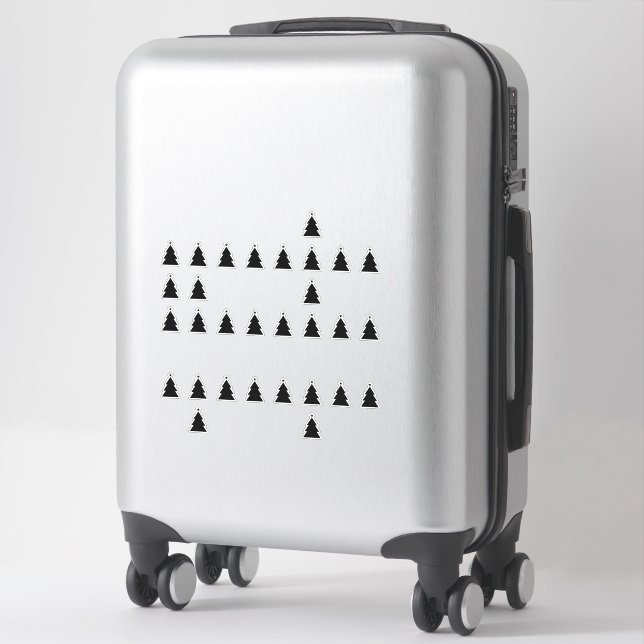 Christmas Tree Sticker (Suitcase)