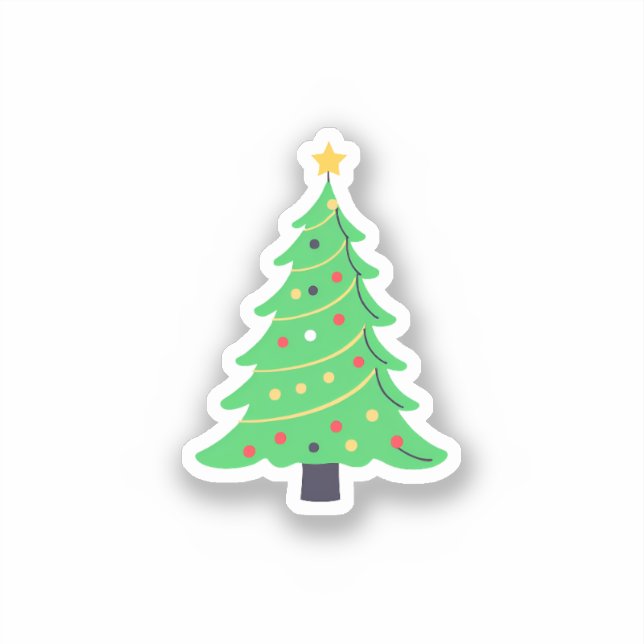 Christmas Tree Sticker (Front)