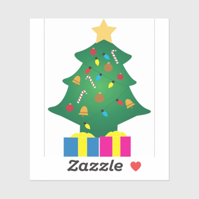 Christmas Tree Sticker (Sheet)