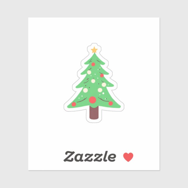 Christmas Tree Sticker (Sheet)