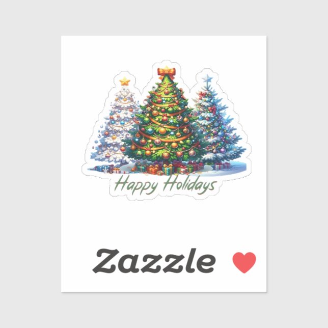 Christmas tree  sticker (Sheet)
