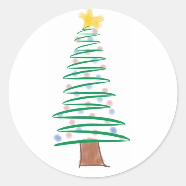 Christmas tree sticker (Front)