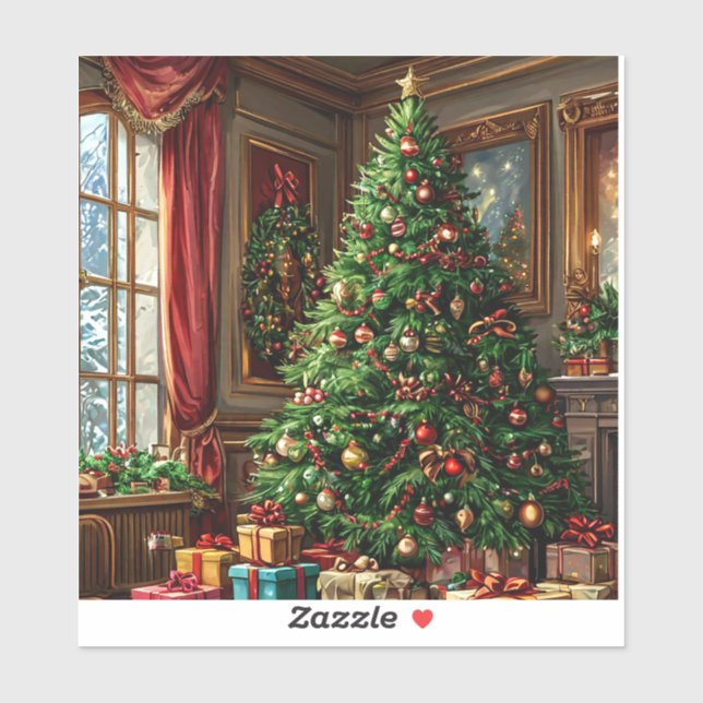 Christmas tree sticker (Sheet)